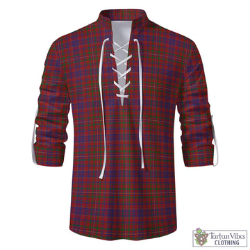 MacLeod Red Tartan Men's Scottish Traditional Jacobite Ghillie Kilt Shirt