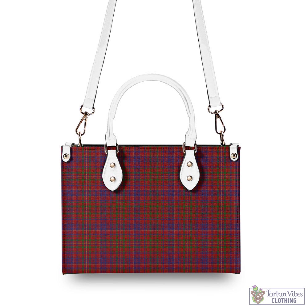 Tartan Vibes Clothing MacLeod Red Tartan Luxury Leather Handbags