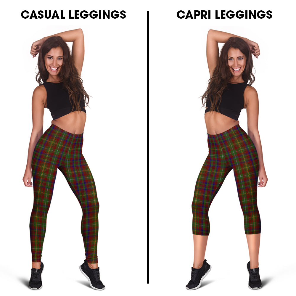 MacMaster (McMaster) Tartan Womens Leggings Capri Leggings - Tartan Vibes Clothing