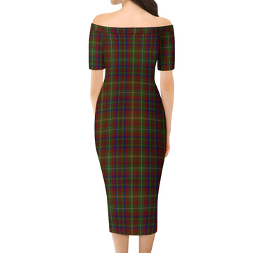 MacMaster (McMaster) Tartan Off Shoulder Lady Dress - Tartan Vibes Clothing