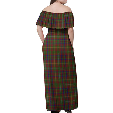 MacMaster (McMaster) Tartan Off Shoulder Long Dress - Tartan Vibes Clothing