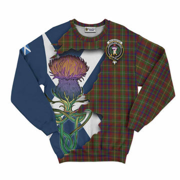 MacMaster (McMaster) Tartan Family Crest Sweatshirt Scottish Thistle Celtic Inspired Unisex - Tartan Vibes Clothing