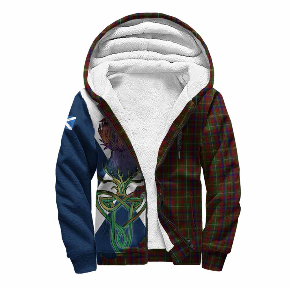MacMaster (McMaster) Tartan Family Crest Sherpa Hoodie Scottish Thistle Celtic Inspired Unisex S - Tartan Vibes Clothing
