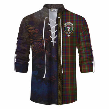 MacMaster (McMaster) Tartan Family Crest Ghillie Kilt Shirt Alba Gu Brath Be Brave Lion Ancient Style Men - Tartan Vibes Clothing
