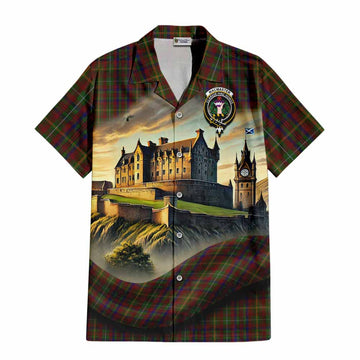 MacMaster (McMaster) Tartan Family Crest Hawaiian Shirt with Scottish Ancient Castle Style Kid - Tartan Vibes Clothing