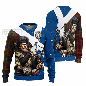 MacMaster (McMaster) Tartan Knitted Sweater with Family Crest Scottish Bagpiper Vibes Unisex - Tartan Vibes Clothing