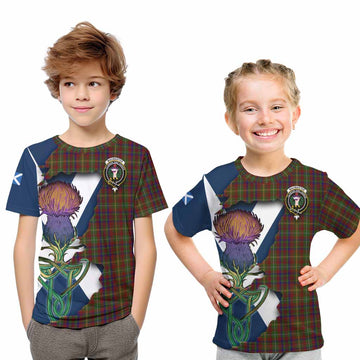 MacMaster (McMaster) Tartan Family Crest Kid T-Shirt Scottish Thistle Celtic Inspired Youth XL Size14 - Tartan Vibes Clothing