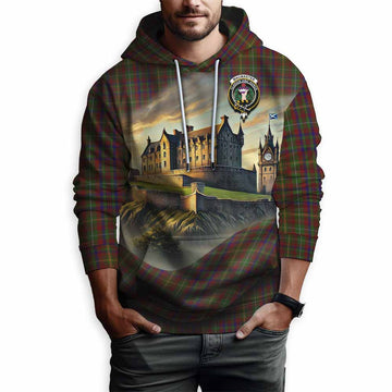 MacMaster (McMaster) Tartan Family Crest Hoodie with Scottish Ancient Castle Style Pullover Hoodie - Tartan Vibes Clothing