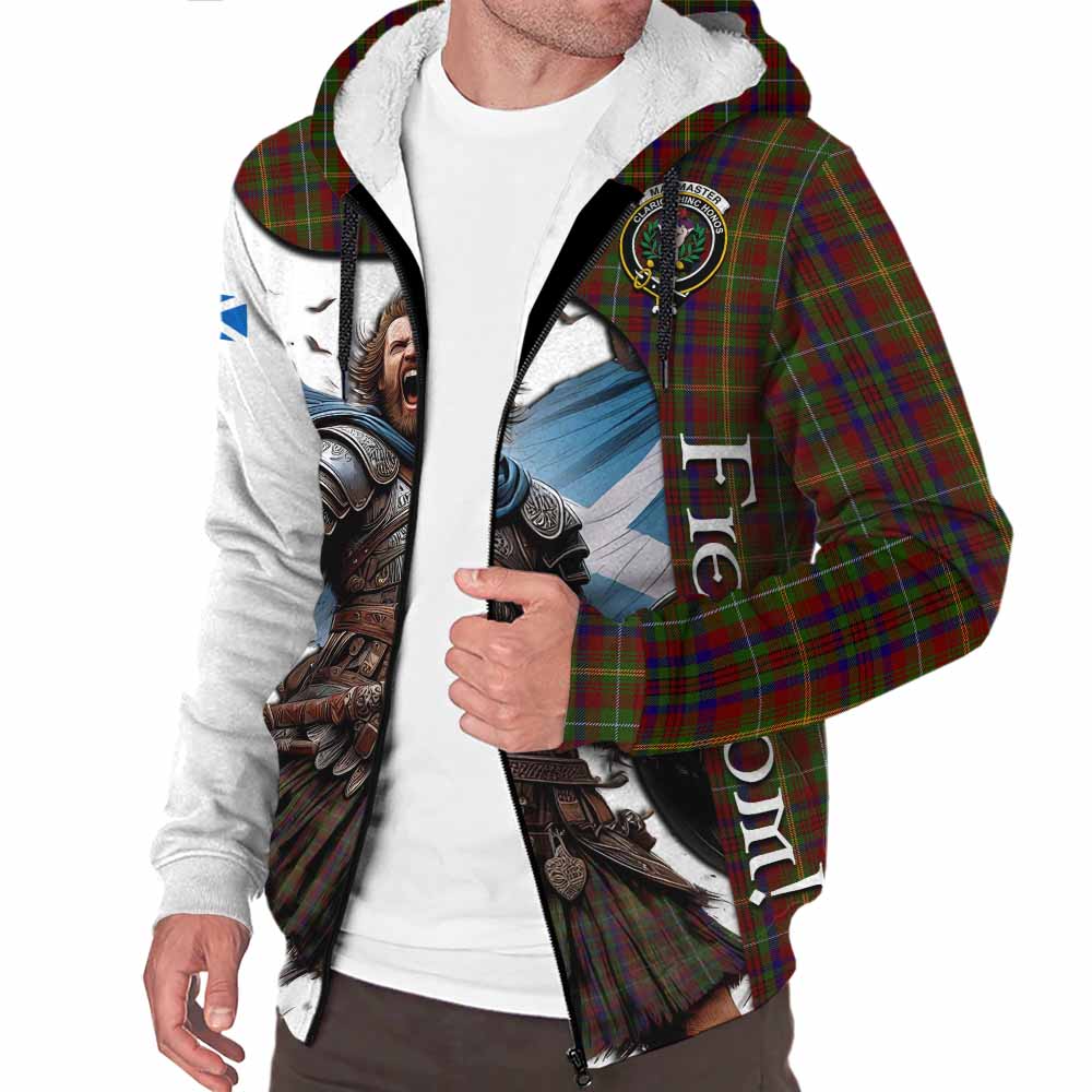 Tartan Vibes Clothing MacMaster (McMaster) Crest Tartan Sherpa Hoodie Inspired by the Freedom of Scottish Warrior