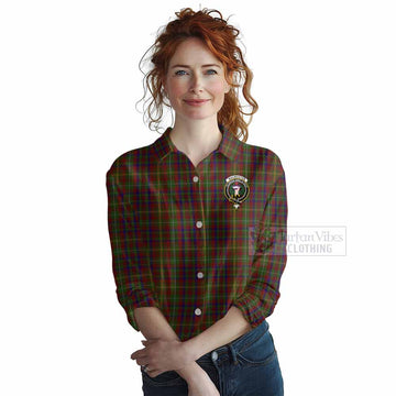 MacMaster (McMaster) Tartan Women's Casual Shirt with Family Crest DNA In Me Style Female - Tartan Vibes Clothing