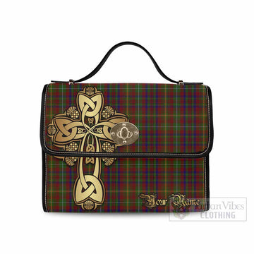 MacMaster (McMaster) Tartan Waterproof Canvas Bag Golden Thistle Celtic Cross Style