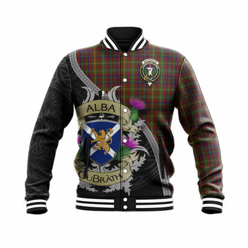 MacMaster (McMaster) Tartan Family Crest Baseball Jacket Lion Rampant Royal Thistle Shield Celtic Inspired Unisex - Tartan Vibes Clothing