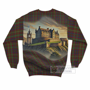 MacMaster (McMaster) Tartan Family Crest Sweatshirt with Scottish Ancient Castle Style - Tartan Vibes Clothing