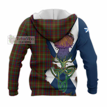 MacMaster (McMaster) Tartan Family Crest Knitted Hoodie Scottish Thistle Celtic Inspired - Tartan Vibes Clothing