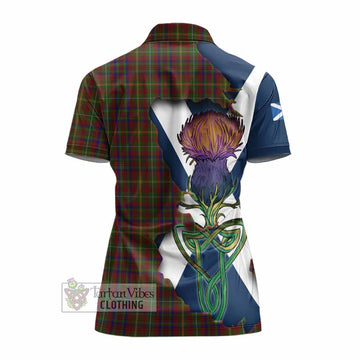 MacMaster (McMaster) Tartan Family Crest Women's Polo Shirt Scottish Thistle Celtic Inspired - Tartan Vibes Clothing