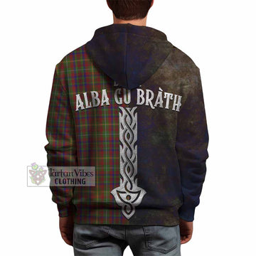 MacMaster (McMaster) Tartan Family Crest Hoodie Alba Gu Brath Be Brave Lion Ancient Style - Tartan Vibes Clothing