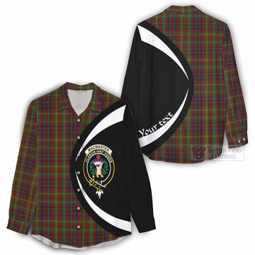 MacMaster (McMaster) Tartan Women's Casual Shirt with Family Crest Circle Style - Tartan Vibes Clothing