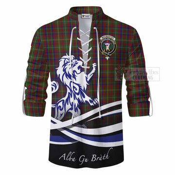 MacMaster (McMaster) Tartan Ghillie Kilt Shirt with Alba Gu Brath Regal Lion Emblem - Tartan Vibes Clothing