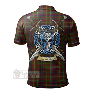 MacMaster (McMaster) Tartan Polo Shirt with Family Crest Celtic Skull Style - Tartan Vibes Clothing