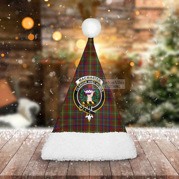 MacMaster (McMaster) Tartan Christmas Santa Hats with Family Crest