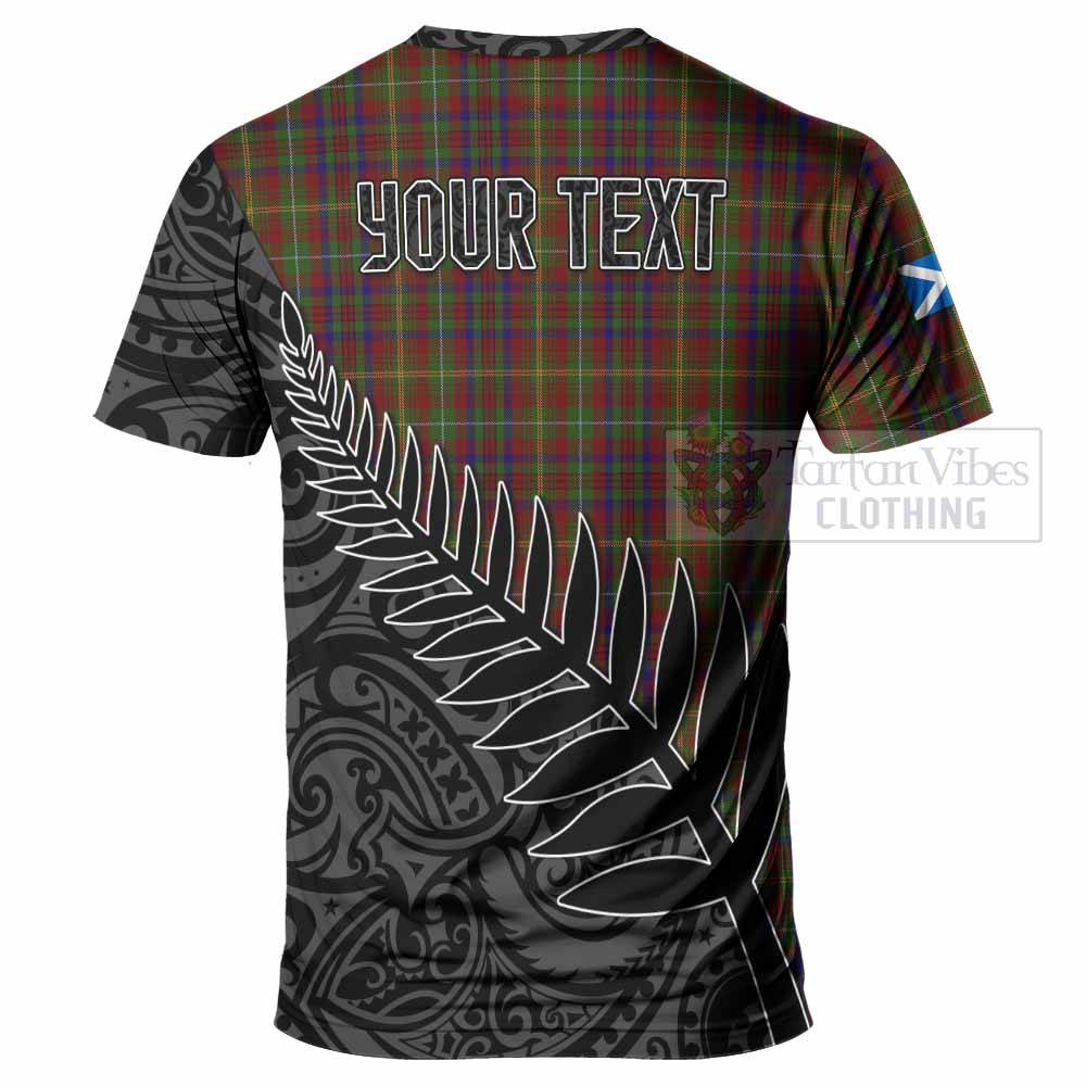 Tartan Vibes Clothing MacMaster (McMaster) Crest Tartan T-Shirt with New Zealand Silver Fern Half Style