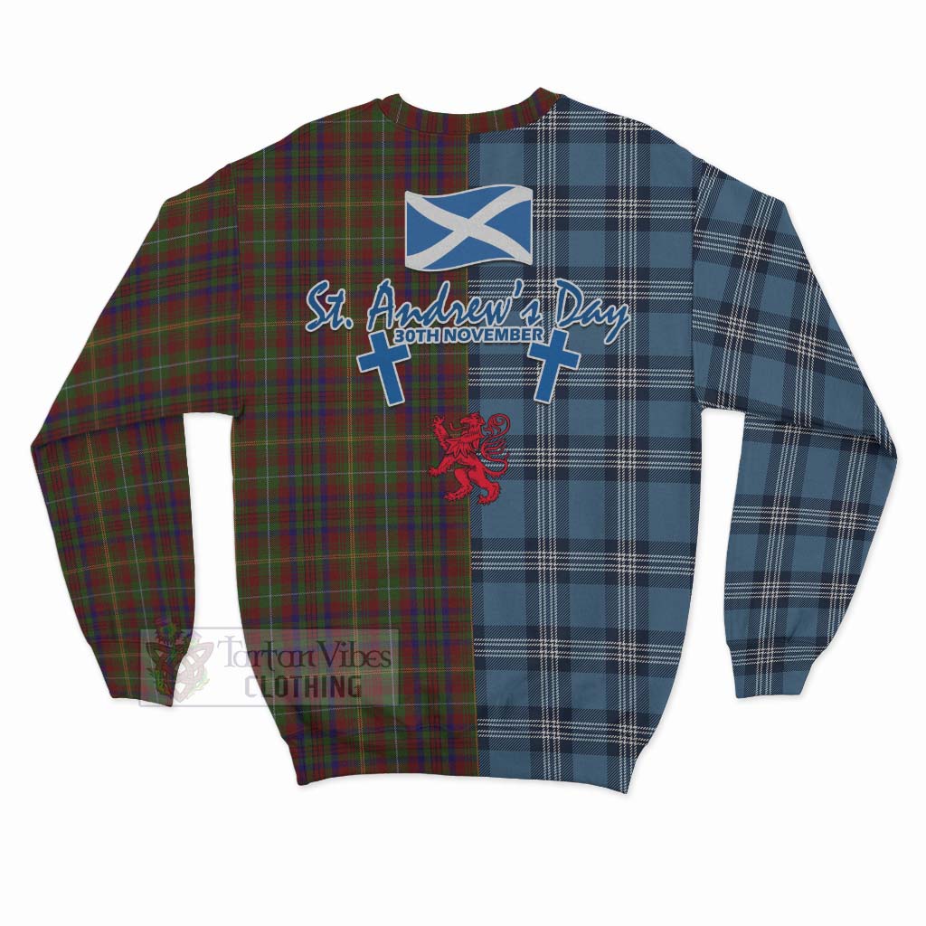 Tartan Vibes Clothing MacMaster (McMaster) Tartan Sweatshirt Happy St. Andrew's Day Half Tartan Style