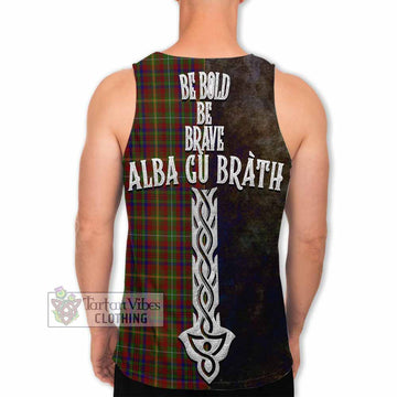MacMaster (McMaster) Tartan Family Crest Men's Tank Top Alba Gu Brath Be Brave Lion Ancient Style - Tartan Vibes Clothing