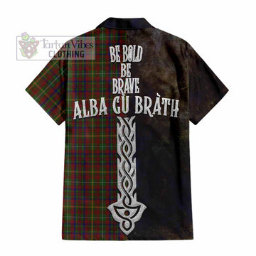 MacMaster (McMaster) Tartan Family Crest Hawaiian Shirt Alba Gu Brath Be Brave Lion Ancient Style - Tartan Vibes Clothing