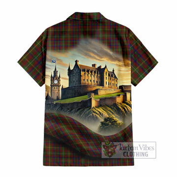 MacMaster (McMaster) Tartan Family Crest Hawaiian Shirt with Scottish Ancient Castle Style - Tartan Vibes Clothing