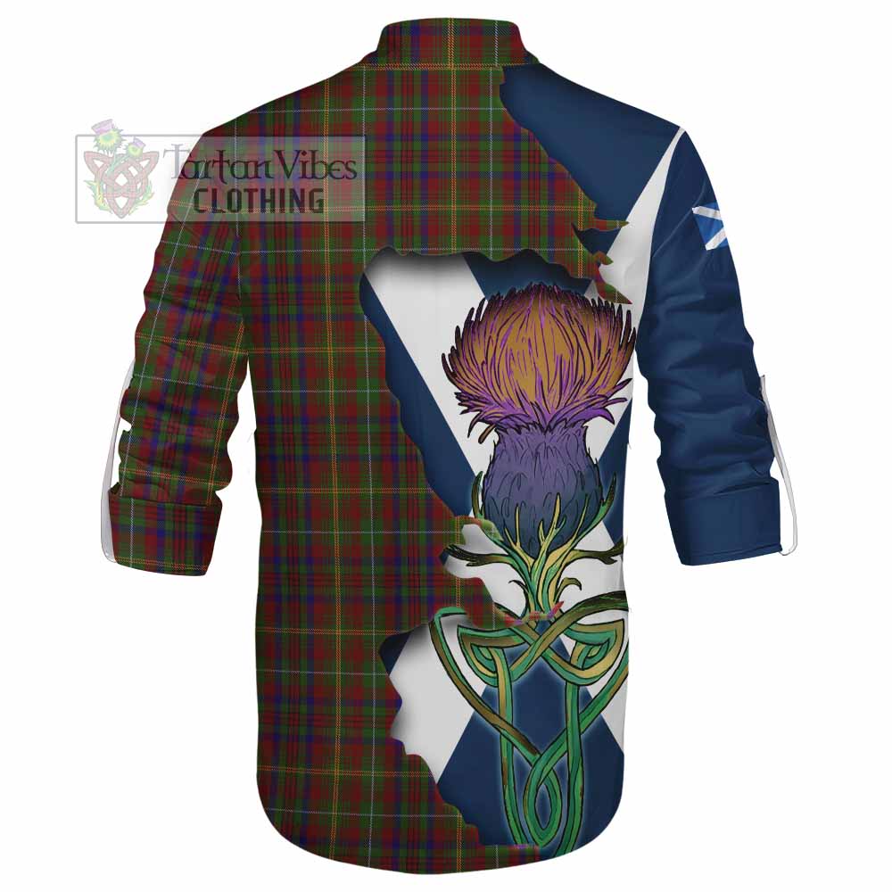 MacMaster (McMaster) Tartan Family Crest Ghillie Kilt Shirt Scottish Thistle Celtic Inspired - Tartan Vibes Clothing
