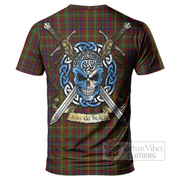 MacMaster (McMaster) Tartan T-Shirt with Family Crest Celtic Skull Style