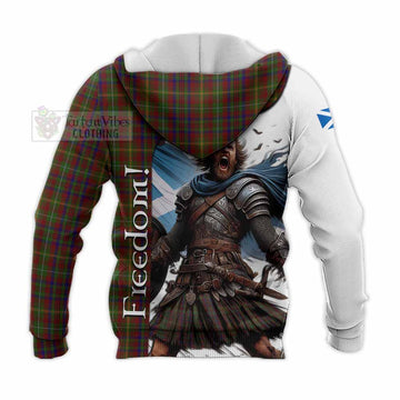 MacMaster (McMaster) Crest Tartan Knitted Hoodie Inspired by the Freedom of Scottish Warrior