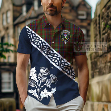 MacMaster (McMaster) Tartan Hawaiian Shirt Featuring Thistle and Scotland Map - Tartan Vibes Clothing