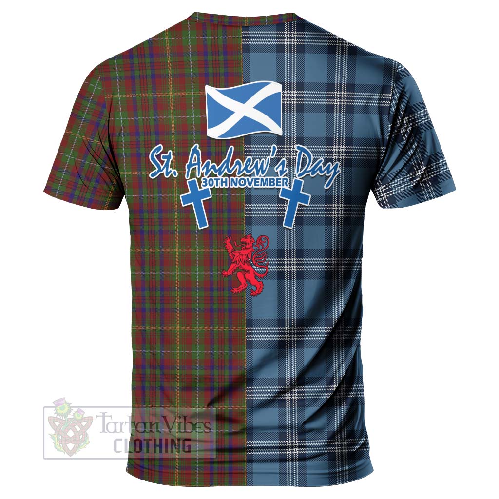 Tartan Vibes Clothing MacMaster (McMaster) Tartan T-Shirt Happy St. Andrew's Day Half Tartan Style