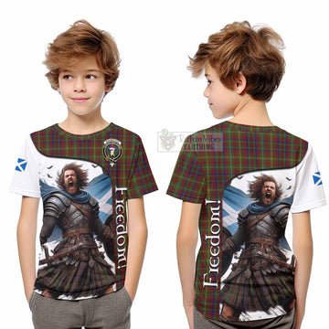 MacMaster (McMaster) Crest Tartan Kid T-Shirt Inspired by the Freedom of Scottish Warrior