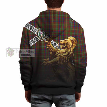 MacMaster (McMaster) Crest Tartan Hoodie with Golden Lion Emblem Celtic Style - Tartan Vibes Clothing