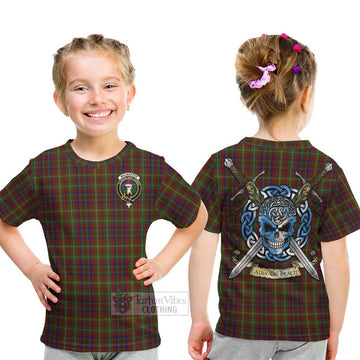 MacMaster (McMaster) Tartan Kid T-Shirt with Family Crest Celtic Skull Style - Tartan Vibes Clothing