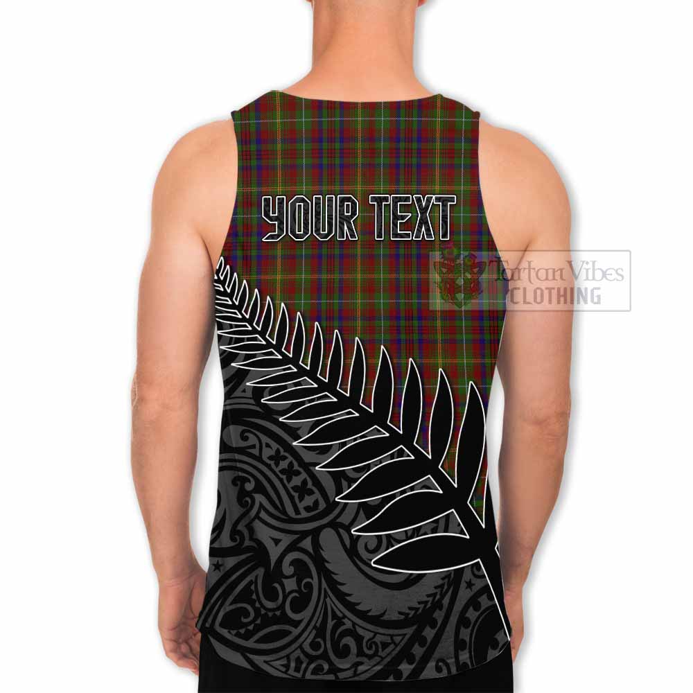 Tartan Vibes Clothing MacMaster (McMaster) Crest Tartan Men's Tank Top with New Zealand Silver Fern Half Style