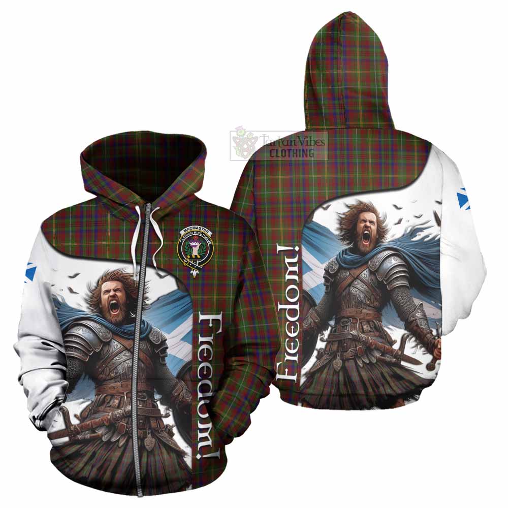 Tartan Vibes Clothing MacMaster (McMaster) Crest Tartan Hoodie Inspired by the Freedom of Scottish Warrior