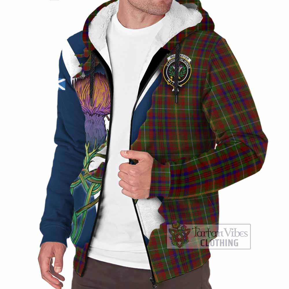 MacMaster (McMaster) Tartan Family Crest Sherpa Hoodie Scottish Thistle Celtic Inspired - Tartan Vibes Clothing