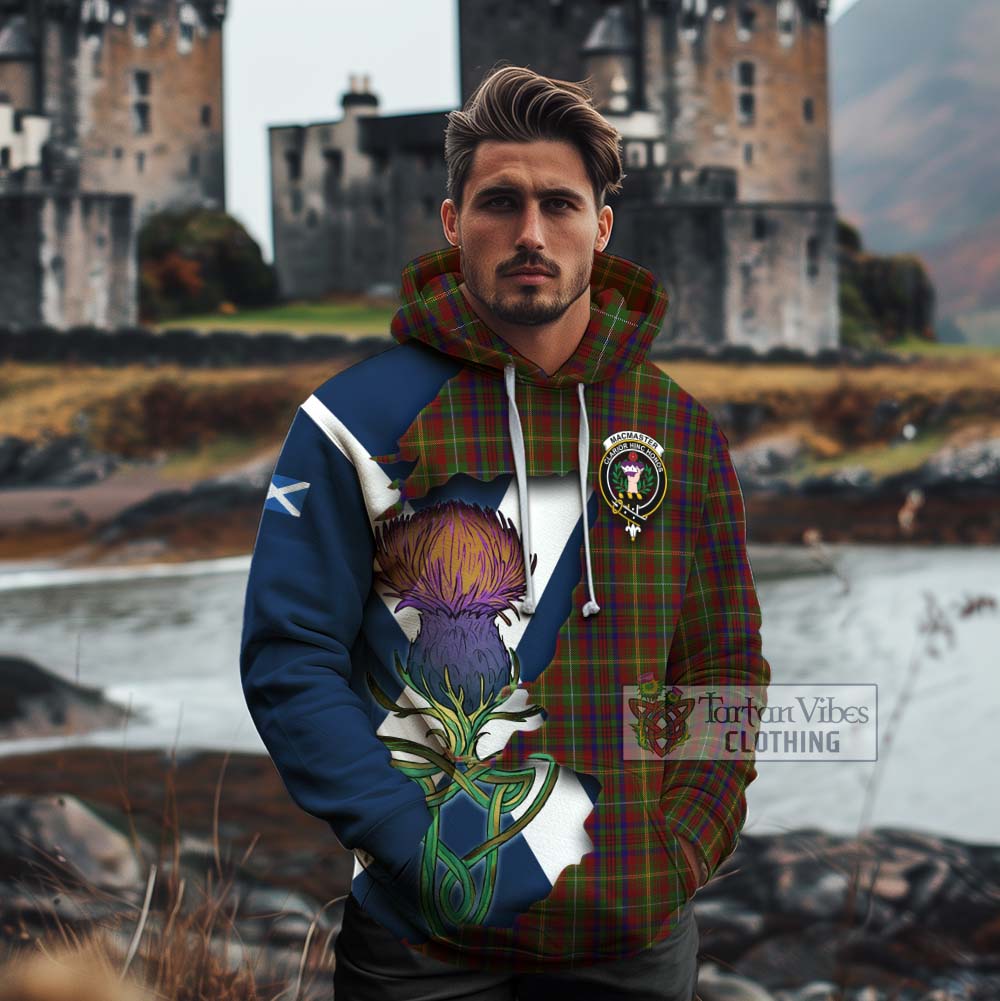 MacMaster (McMaster) Tartan Family Crest Cotton Hoodie Scottish Thistle Celtic Inspired - Tartan Vibes Clothing