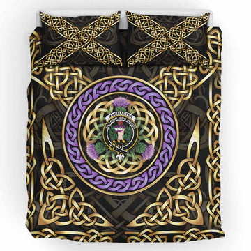 MacMaster (McMaster) Clan Crest Bedding Set Celtic Scottish Thistle UK Bedding Set UK King 91*87 inch - Tartan Vibes Clothing