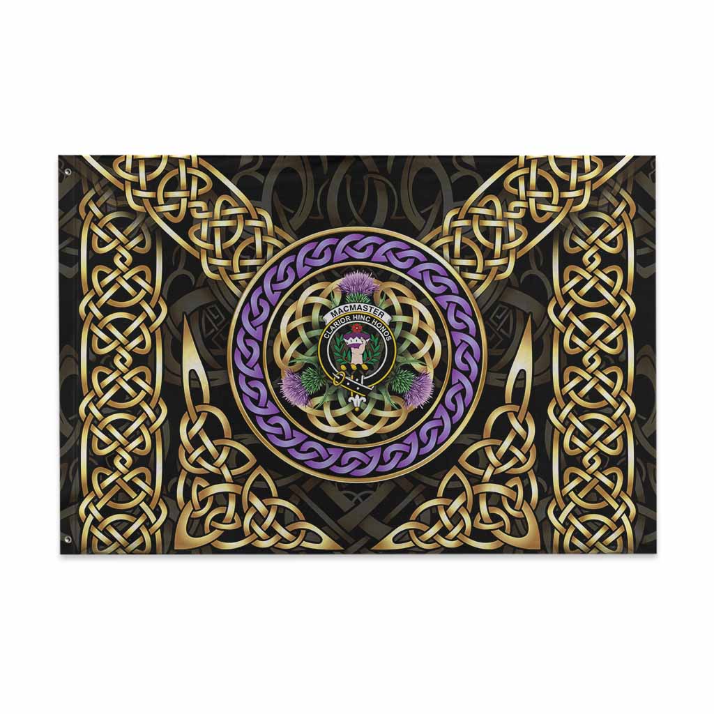 MacMaster (McMaster) Clan Crest House Flag Celtic Scottish Thistle 48*72 inch (120*180 cm) - Tartan Vibes Clothing