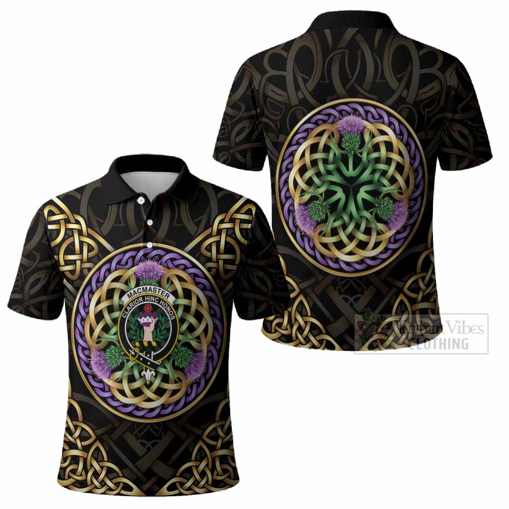 MacMaster (McMaster) Clan Crest Polo Shirt Celtic Scottish Thistle - Tartan Vibes Clothing