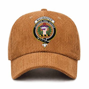 MacMaster (McMaster) Scottish Clan Crest Corduroy Baseball Cap