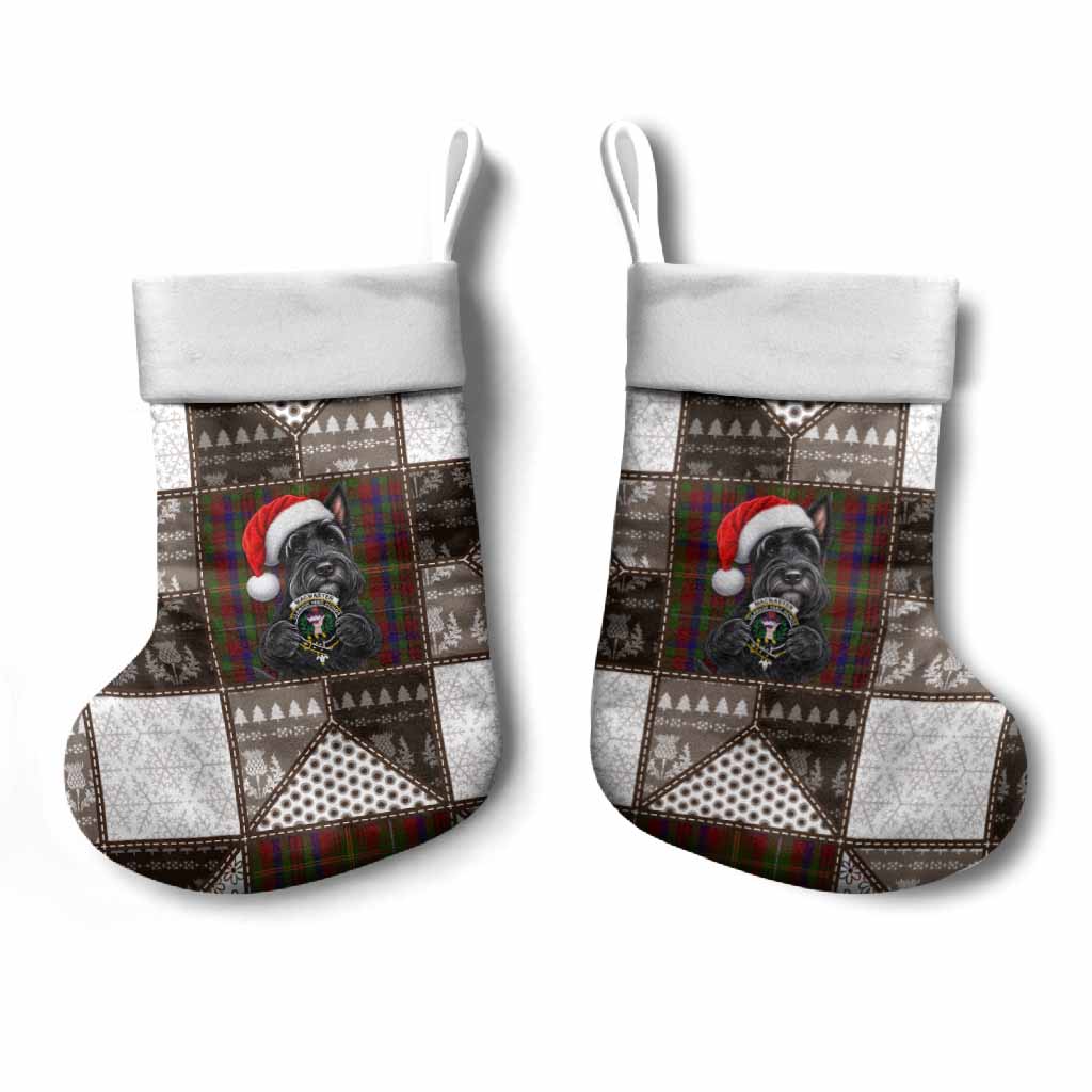 MacMaster (McMaster) Scottish Terrier Tartan Christmas Stocking Patchwork Style - Tartan Vibes Clothing