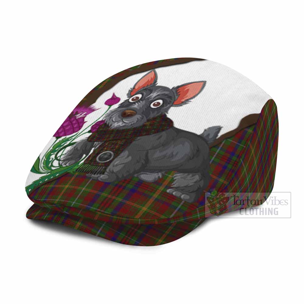 MacMaster (McMaster) Scottish Terrier Tartan Flat Cap, Jeff Cap Thistle Heritage Art - Tartan Vibes Clothing