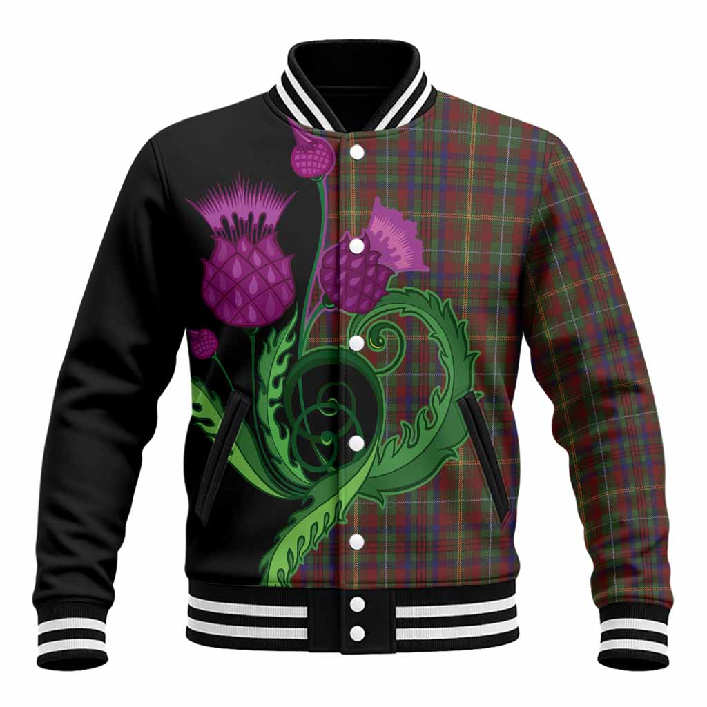 MacMaster (McMaster) Tartan Baseball Jacket Traditional Scottish Thistle Unisex - Tartan Vibes Clothing