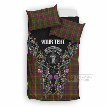 MacMaster (McMaster) Tartan Crest Bedding Set Scottish Heritage Thistle DNA UK Bedding Set UK Double 79*79 inch - Tartan Vibes Clothing