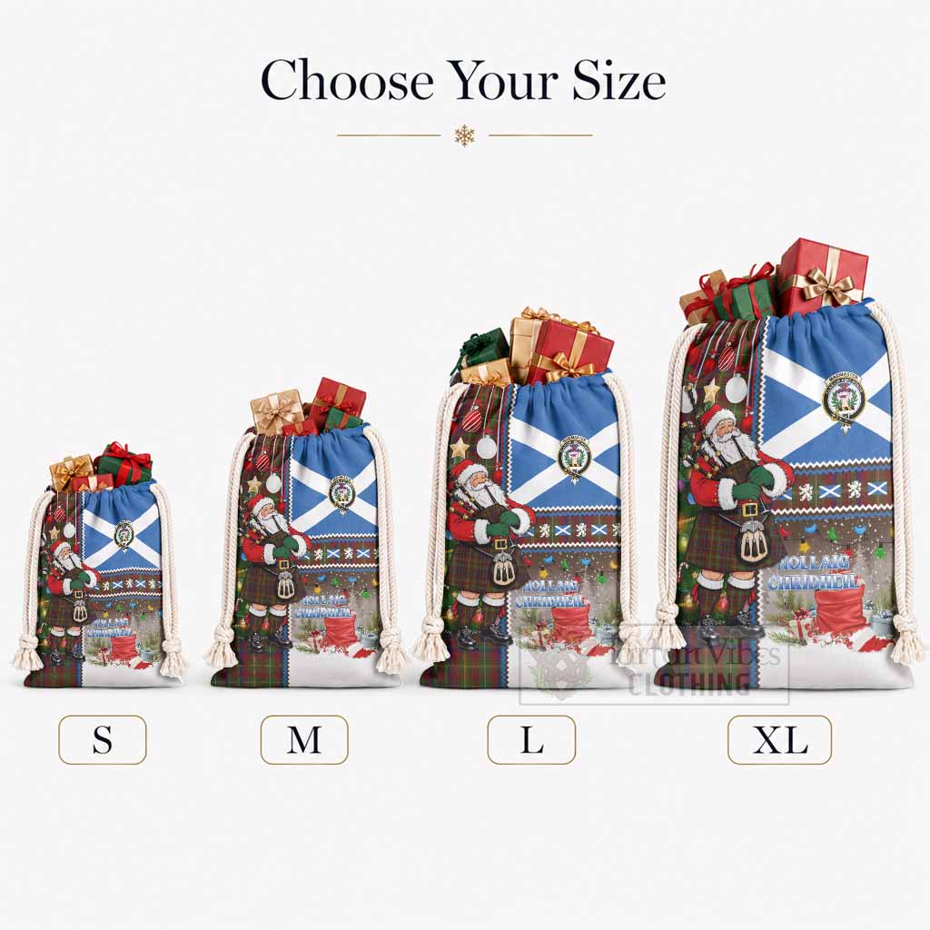 MacMaster (McMaster) Tartan Crest Christmas Gift Bag Nollaig Chridheil Patchwork Style - Tartan Vibes Clothing